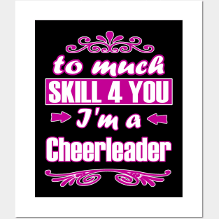 Cheerleading Girls Team Base Training Pompoms Posters and Art